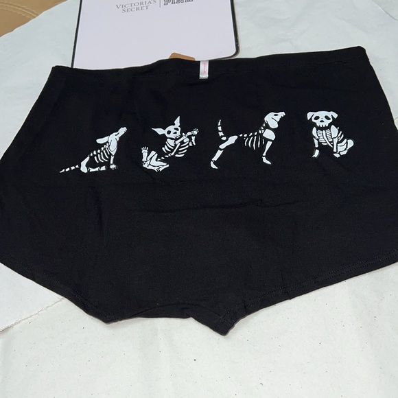 PINK Victoria’s Secret Halloween COTTON BOYSHORT Underwear Panty - Picture 8 of 11